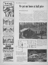 Better Homes & Gardens July 1953 Magazine Article: By building it ourselves, We got our house at half price