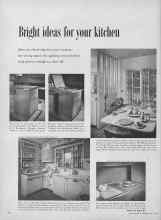 Better Homes & Gardens July 1953 Magazine Article: Bright ideas for your kitchen