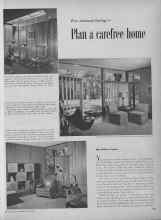 Better Homes & Gardens July 1953 Magazine Article: For relaxed living--Plan a carefree home