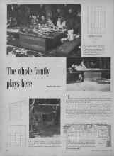 Better Homes & Gardens July 1953 Magazine Article: The whole family plays here