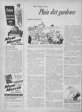 Better Homes & Gardens July 1953 Magazine Article: The diary of a Plain dirt gardener.