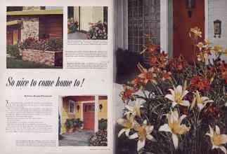 Better Homes & Gardens July 1953 Magazine Article: So nice to come home to!