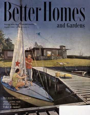 Better Homes & Gardens August 1953 Magazine Cover