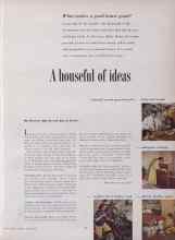 Better Homes & Gardens August 1953 Magazine Article: A houseful of ideas
