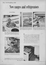 Better Homes & Gardens August 1953 Magazine Article: Easy meal-making with New ranges and refrigerators