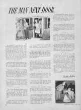 Better Homes & Gardens August 1953 Magazine Article: THE MAN NEXT DOOR