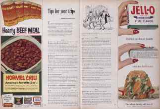Better Homes & Gardens August 1953 Magazine Article: Tips for your trips
