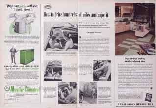 Better Homes & Gardens August 1953 Magazine Article: How to drive hundreds of miles and enjoy it