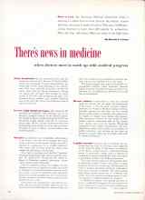 Better Homes & Gardens September 1953 Magazine Article: There's news in medicine when doctors meet to catch up with medical progress