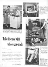 Better Homes & Gardens September 1953 Magazine Article: Take it easy with wheel-arounds