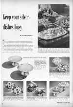 Better Homes & Gardens September 1953 Magazine Article: Keep your silver dishes busy