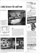 Better Homes & Gardens September 1953 Magazine Article: A hobby decorate this small room