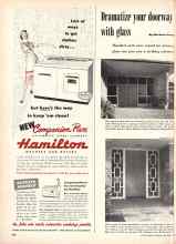 Better Homes & Gardens September 1953 Magazine Article: Dramatize your doorway with glass