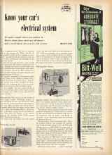 Better Homes & Gardens September 1953 Magazine Article: Know your car's electrical system