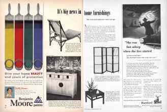 Better Homes & Gardens September 1953 Magazine Article: It's big news in home furnishings