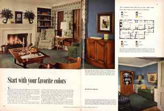 Better Homes & Gardens September 1953 Magazine Article: Start with your favorite colors