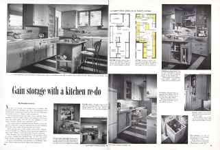 Better Homes & Gardens September 1953 Magazine Article: Gain storage with a kitchen re-do