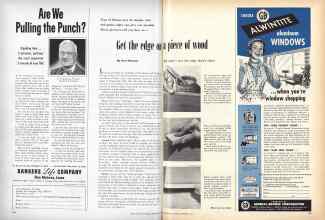 Better Homes & Gardens September 1953 Magazine Article: Get the edge on a piece of wood