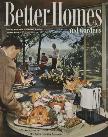 Archive of Better Homes & Gardens October 1953 Magazine: Cover