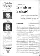 Better Homes & Gardens October 1953 Magazine Article: Can you make money in real estate?