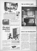 Better Homes & Gardens October 1953 Magazine Article: Answers to your decorating questions
