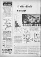 Better Homes & Gardens October 1953 Magazine Article: It's built traditionally on a triangle