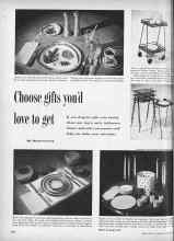 Better Homes & Gardens October 1953 Magazine Article: Choose gifts you'd love to get