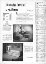 Better Homes & Gardens October 1953 Magazine Article: Decorating