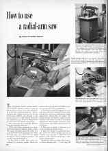 Better Homes & Gardens October 1953 Magazine Article: How to use a radial-arm saw