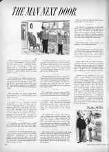 Better Homes & Gardens October 1953 Magazine Article: THE MAN NEXT DOOR
