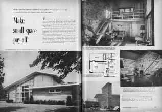 Better Homes & Gardens October 1953 Magazine Article: Make small space pay off
