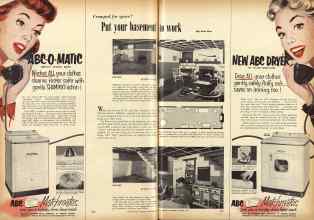 Better Homes & Gardens October 1953 Magazine Article: Cramped for space? Put your basement to work