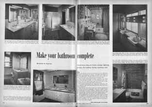 Better Homes & Gardens October 1953 Magazine Article: Make your bathroom complete