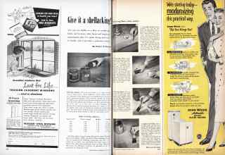 Better Homes & Gardens October 1953 Magazine Article: Give it a shellacking!