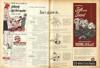 Better Homes & Gardens October 1953 Magazine Article: OCTOBER GARDEN REMINDERS: Now's the time to...