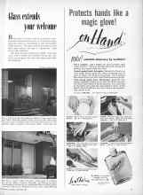 Better Homes & Gardens November 1953 Magazine Article: Glass extends your welcome