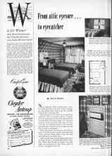 Better Homes & Gardens November 1953 Magazine Article: From attic eyesore... to eyecatcher
