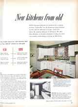 Better Homes & Gardens November 1953 Magazine Article: New kitchens from old