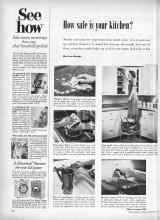 Better Homes & Gardens November 1953 Magazine Article: How safe is your kitchen?