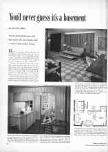 Better Homes & Gardens November 1953 Magazine Article: You'd never guess it's a basement