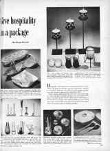 Better Homes & Gardens November 1953 Magazine Article: Give hospitality in a package