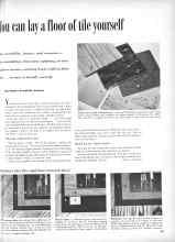 Better Homes & Gardens November 1953 Magazine Article: You can lay a floor of tile yourself