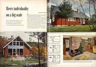 Better Homes & Gardens November 1953 Magazine Article: Here's individuality on a big scale