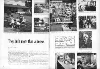 Better Homes & Gardens November 1953 Magazine Article: They built more than a house