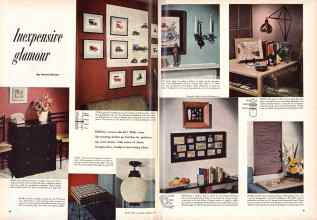 Better Homes & Gardens November 1953 Magazine Article: Inexpensive glamour