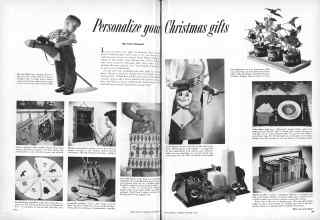 Better Homes & Gardens November 1953 Magazine Article: Personalize your Christmas gifts