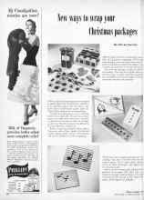 Better Homes & Gardens December 1953 Magazine Article: New ways to wrap your christmas packages