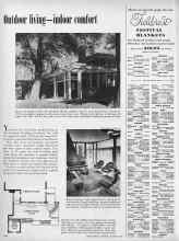 Better Homes & Gardens December 1953 Magazine Article: Outdoor living--indoor comfort