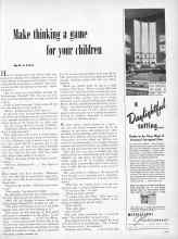 Better Homes & Gardens December 1953 Magazine Article: Make thinking a game for your children