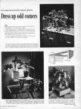 Better Homes & Gardens December 1953 Magazine Article: Dress up odd corners